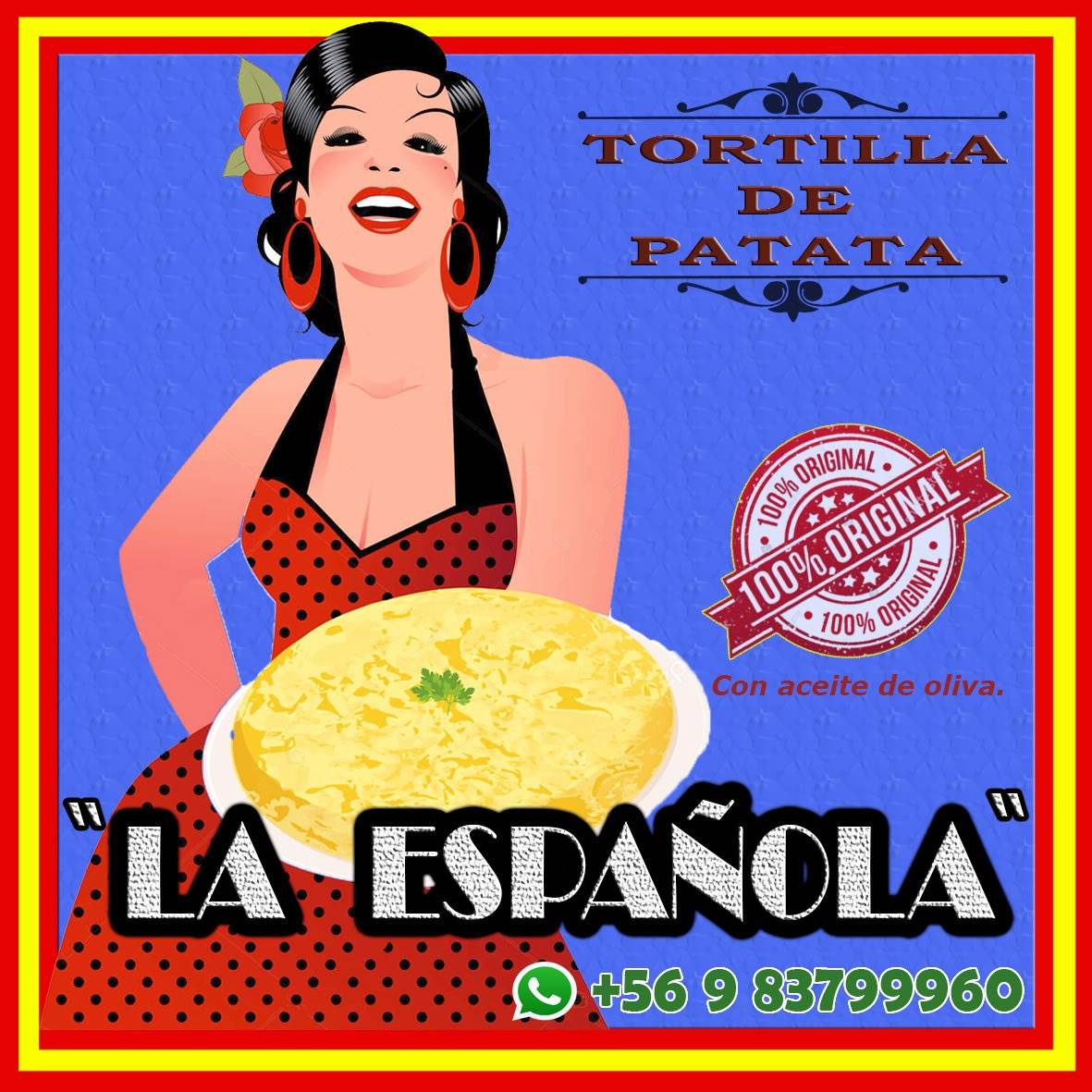 Comida Española TORTILLAS y ACEITUNAS