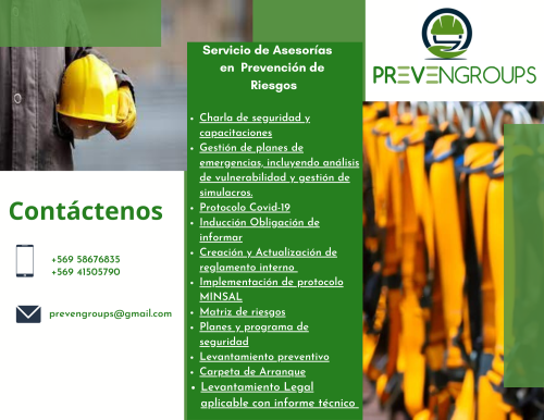 Asesorías en prevención de riesgos